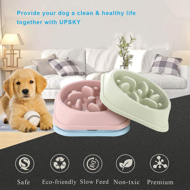 [Australia] - UPSKY Slow Feeder Small Dog Bowls Non Slip Puzzle Bowl Fun Feeder Interactive Bloat Stop Dog Bowl Anti-Choking Dog Bowl 