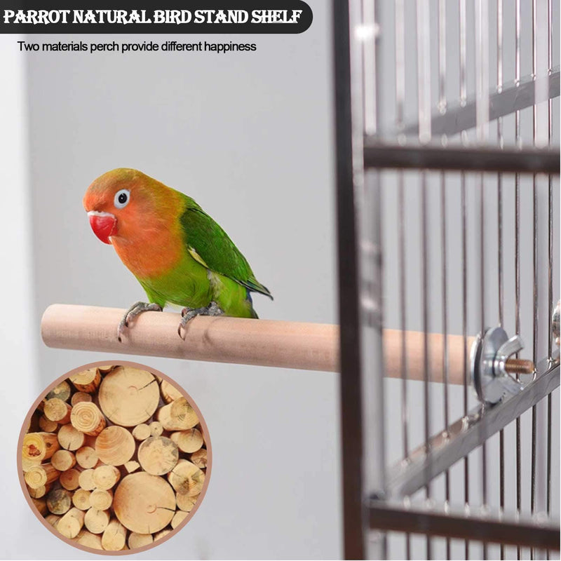 PINVNBY 4Pack Bird Perches Parrot Natural Peach Wood Fork Parakeet Birdcage Paw Climbing Stands Perch Cage Toy Accessories for Conures,Lovebirds,Budgies,Cockatiels and Finches - PawsPlanet Australia