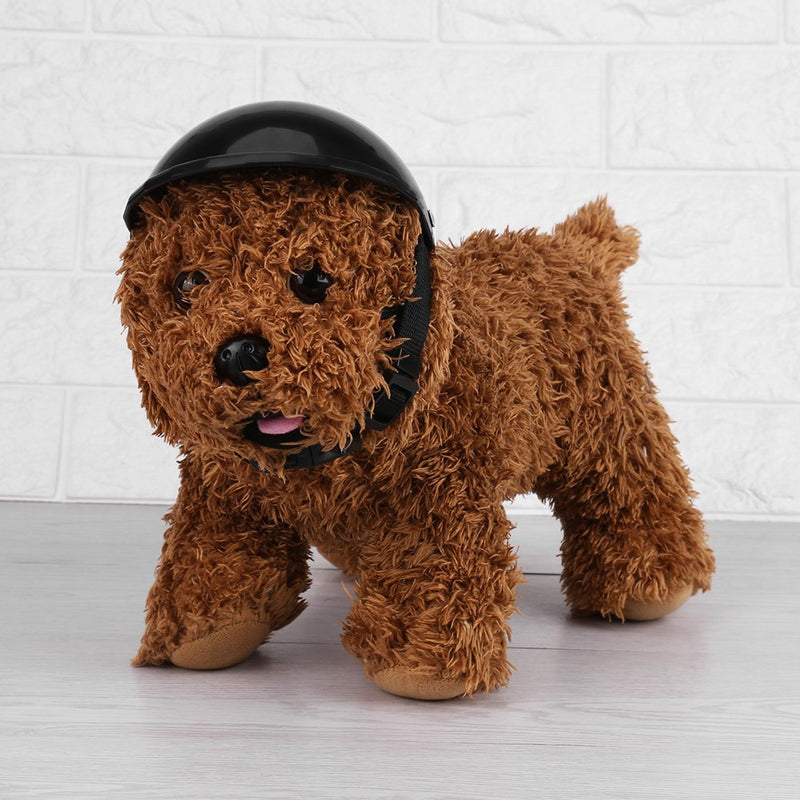 ABS Plastic Helmet Bike Hat Dog Puppy Pet Hat Dog Hat Baseball Cap Hat Black M - PawsPlanet Australia