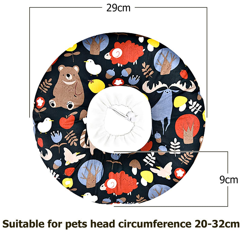 DMFSHI Cats Protective Collar, Pet Protective Collar, Cats Recovery Collar Adjustable Soft Collar For Cats Anti-biting After Surgery(L Size) B - PawsPlanet Australia