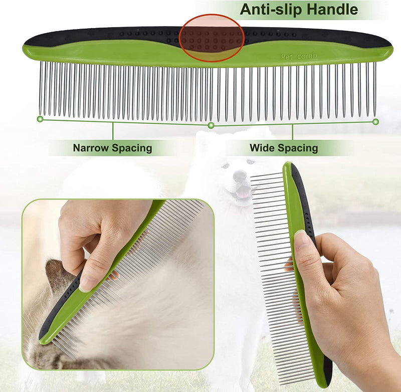 Comb I Dogs YOKA dog care demating comb, demating tool comb for dogs to remove loose hair, dog comb undercoat brush for daily grooming - PawsPlanet Australia