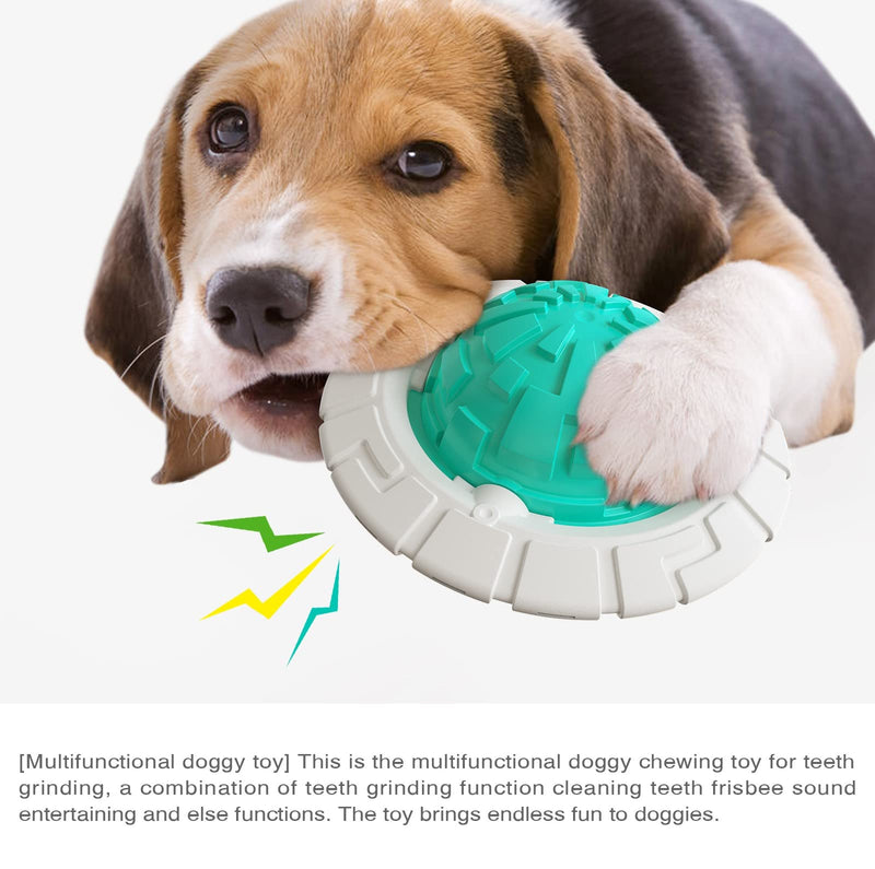 MENGWU Dog Chew Toy for Aggressive Chewers: Bite Resistant and Durable Frisbee Ball Toy with Squeaker for Dogs Indoor or Outdoor Interactive Toy - PawsPlanet Australia