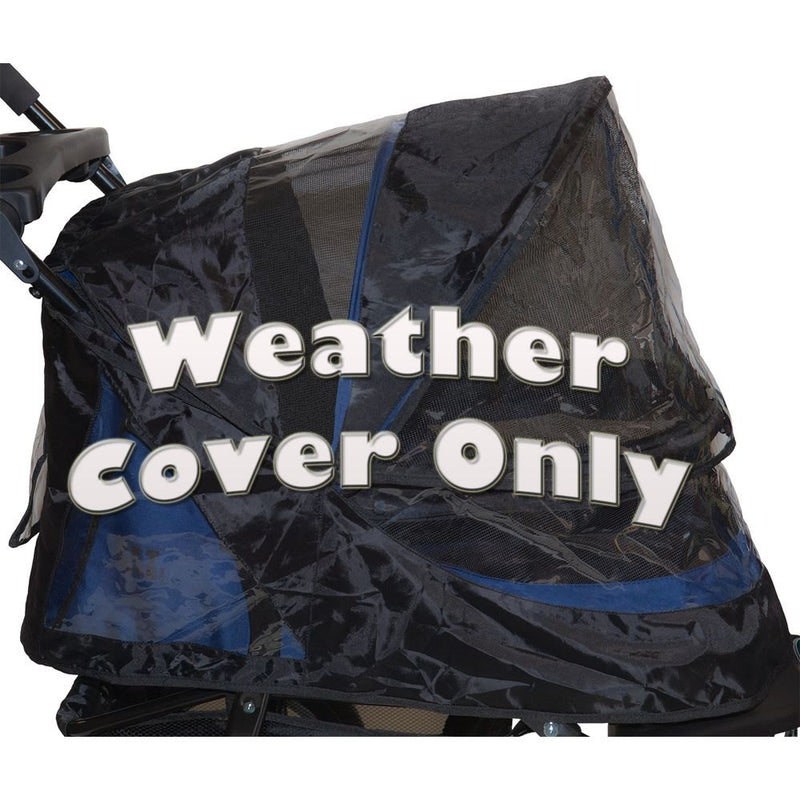 [Australia] - Pet Gear Special Edition Weather Cover for No Zip Pet Stroller Black One Size No-Zip Jogger Stroller 