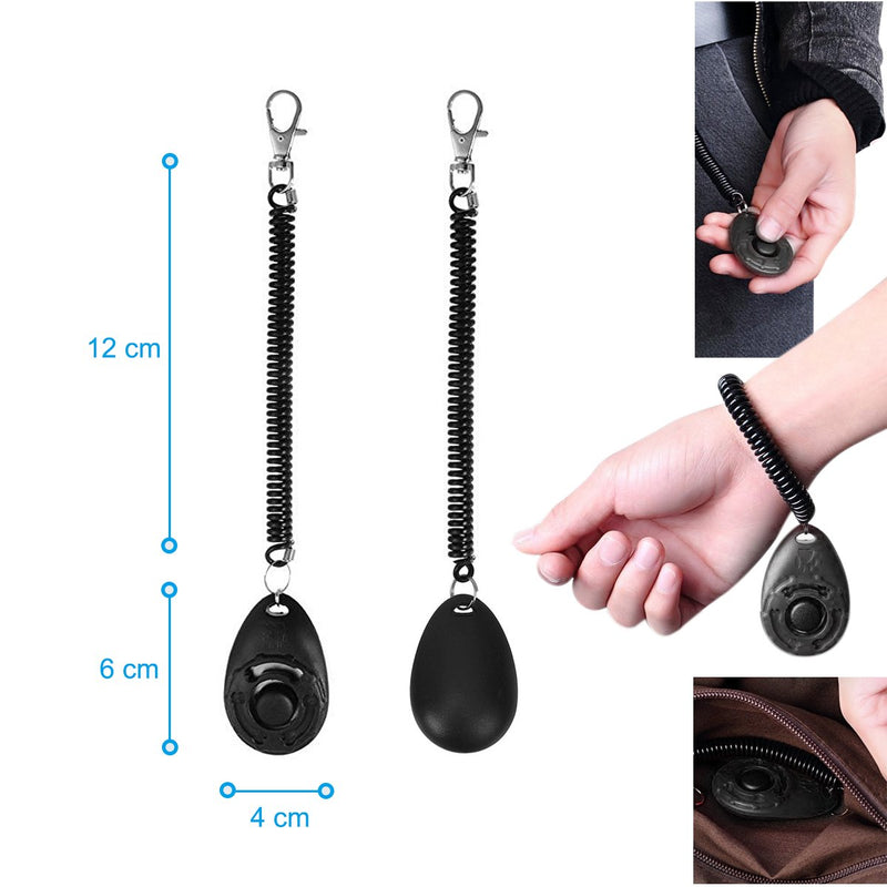Diyife Dogs Clicker, [3 Pcs] Clickers for Dog Training with Wrist Strap Clicker Training for Dog Puppy Cat - PawsPlanet Australia