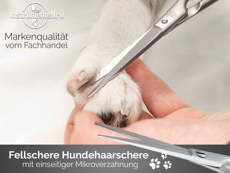 Grooming scissors dog hair scissors from Solingen hair scissors with one-sided micro-serration stainless steel 15.24 cm dog scissors with sharp cut for precise grooming for dogs and cats 6 inches - PawsPlanet Australia