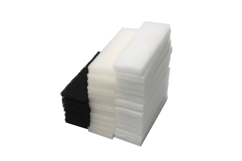 [Australia] - LTWHOME Compatible Foam Carbon Polyester Filter Pads Set Fit for Fluval 3 Plus + Filter(Pack of 36) 