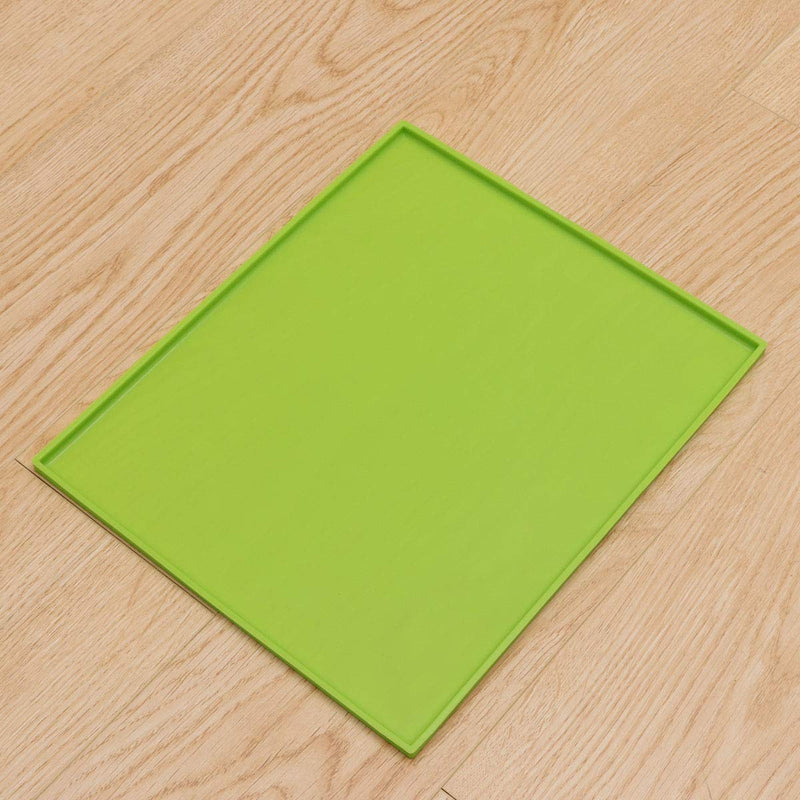 [Australia] - Balacoo Silicone Pet Mat Waterproof Food Mat Table Placemat for Kids Children Dog Cat Green 