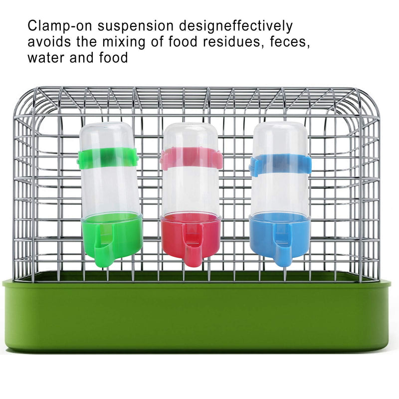 3pcs Birds Drinker Automatic Water Dispenser Bird Water Bottle Drinker Container Hanging in Birds Cage for Parrots Budgie Cockatiel Lovebirds - PawsPlanet Australia