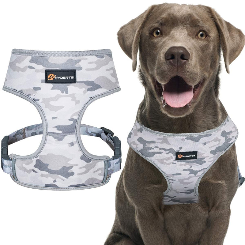 Puppy Harness, Adjustable Soft White No Pull Dog Harness with Escape Proof Buckle Tactical Dog Harness for Small Dogs S - PawsPlanet Australia