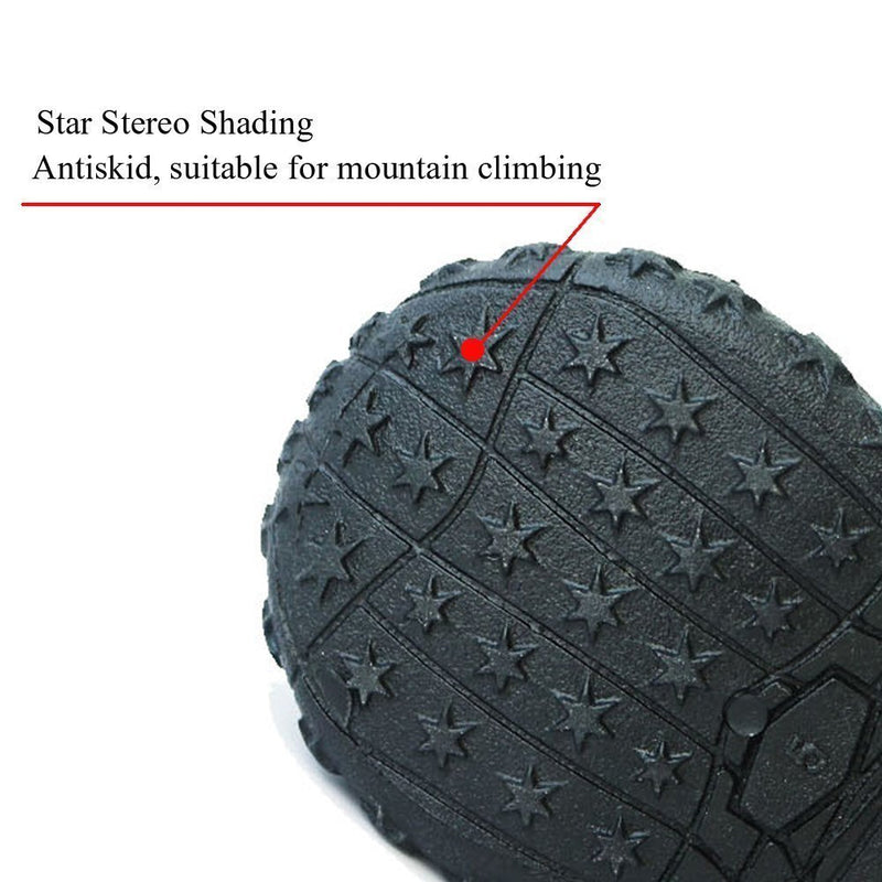 Dog Boots Paw Protectors Waterproof Pet Mesh Shoes Breathable Ventilation Holes Dog Shoes for Injured Paws with Reflective and Rugged Anti-Slip Sole (4pcs, Black) 6 - PawsPlanet Australia