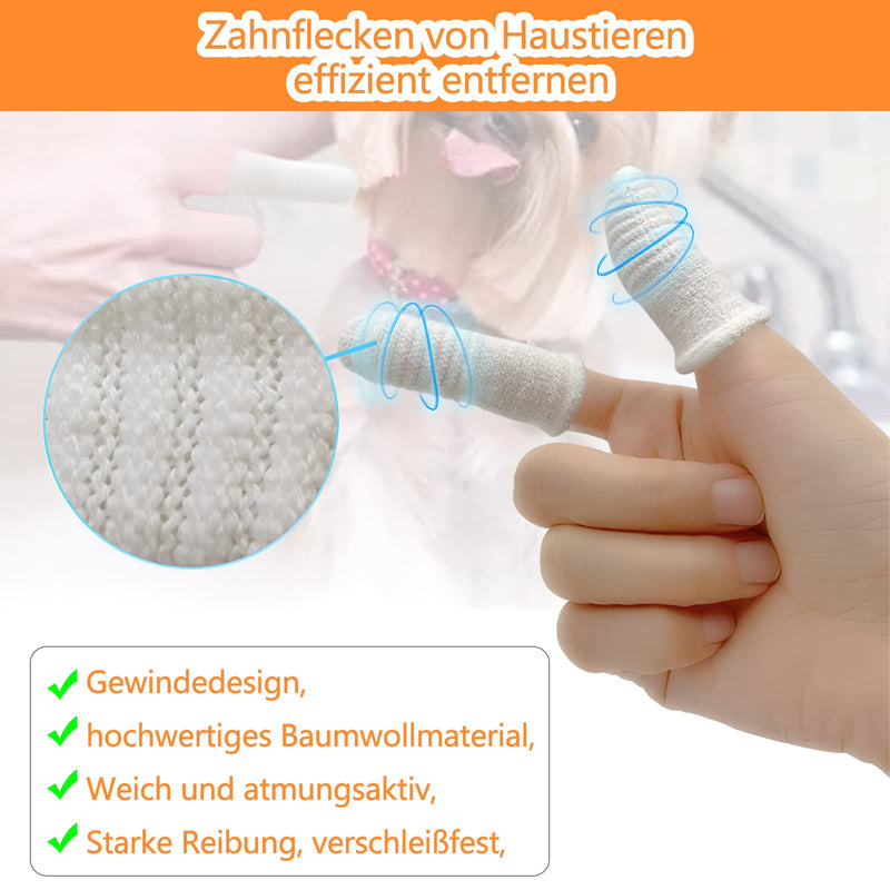 VOSSOT Dog Toothbrush Fingerling Reusable, Dental Care Dog, Dog Toothbrush Cat Toothbrushes-Fingers Toothbrushes, Washable Durable, Clean Pet Toothbrush Made of Knitted Fabric (Pack of 12) - PawsPlanet Australia