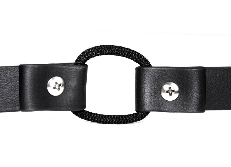 [Australia] - E Collar 3/4" Black Quick Snap Biothane Big Dog Bungee Replacement Strap- 37 inc 