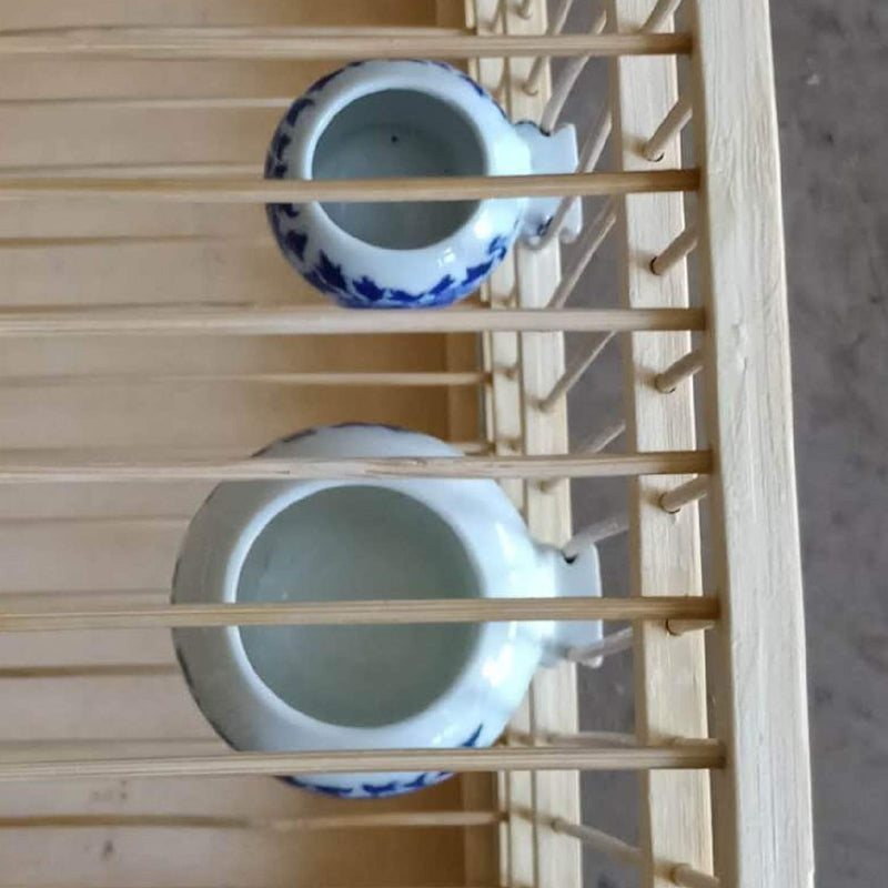 [Australia] - OMEM Bird Mini Ceramic Feeder(3 Pack),Bird Ceramic Food and Water Mini Bowl 