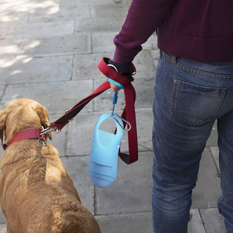 Vannon 2021 Upgrade Version 2 Pack Dog Water Bottles for Walking, 19oz Portable Dog Travel Water Bottle Dispenser with Foldable Drinking Cup Bowl Leak-Proof & BPA Free Pet Water Bottle blue - PawsPlanet Australia