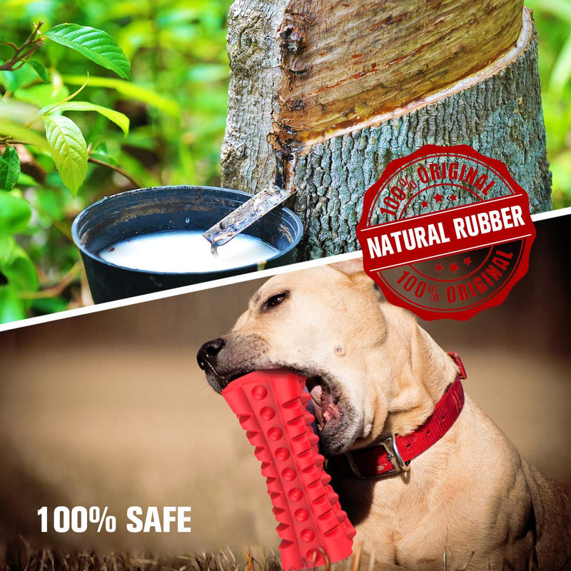 [Australia] - VANFINE Dog Squeaky Toys Almost indestructible Tough durable dog toys dog chew toys for large dogs aggressive chewers squeaky toys for dogs Stick Squeaker Puppy Chew Toys with Non-Toxic Natural Rubber 