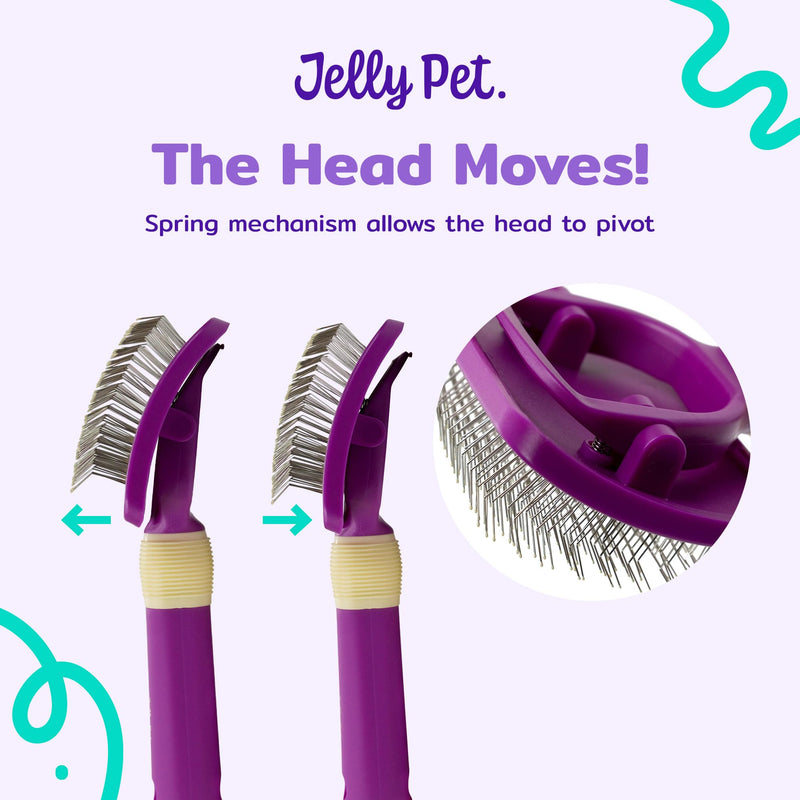 Pivoting Slicker Brush, Moving Brush Head - PawsPlanet Australia