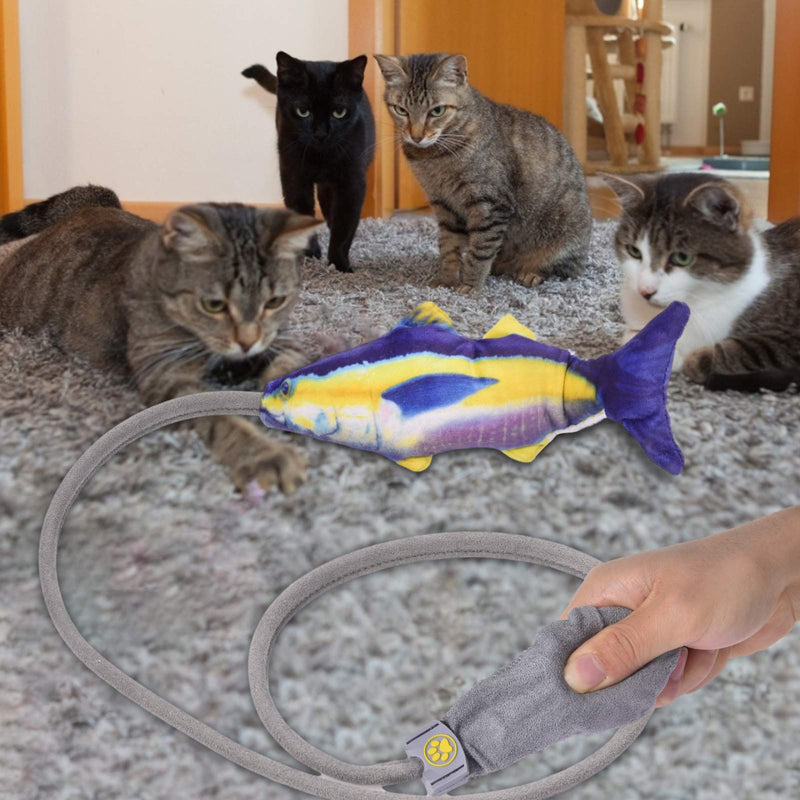 GoldMax Fish Cat Toy, Cat Toys for Indoor Cats, Manual Simulation Fish, Jumping Fish, Cat Interactive Chew Toys, Suitable for Biting, Chewing and Kicking, Sleeping - PawsPlanet Australia