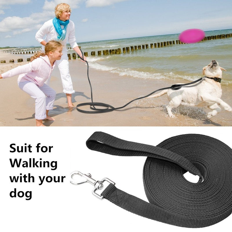 Minleer Training Leads for Dogs, Nylon Dog Leash, Long Line for Pet and Puppy Camping Tracking Training Obedience Backyard Play (Black) 6 M - PawsPlanet Australia