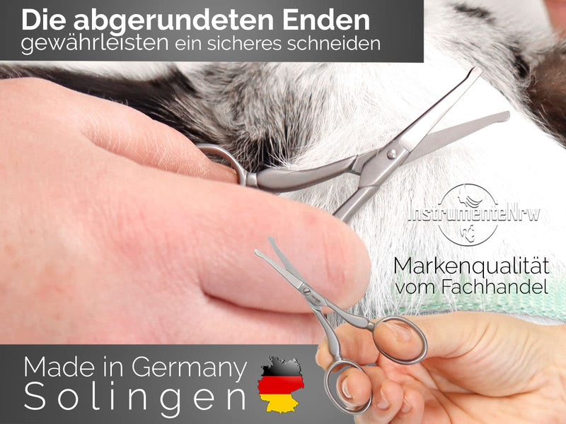 Fur scissors Paw scissors from Solingen Small dog scissors with one-sided micro-serration Dog hair scissors made of stainless steel with a sharp, rounded cutting surface for perfect grooming - PawsPlanet Australia