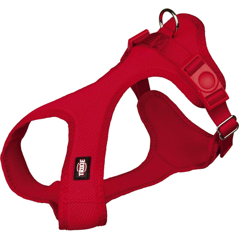 Trixie Soft Dog Harness, 25-35 cm x 15 mm, Red - PawsPlanet Australia