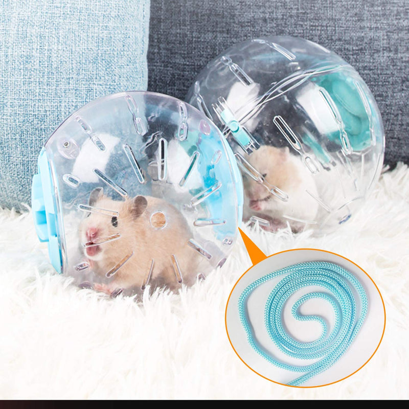 5 Inch Hamster Mini Runner Exercise Ball Kit, Portable Silent Clear PP Safe Material Adjustable Running Sport Wheel Toys for Small Mice Rat Gerbil Rodent or Other Small Animals - PawsPlanet Australia