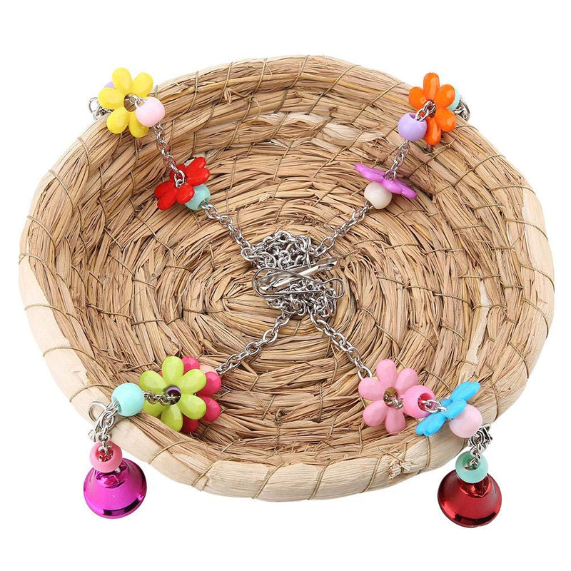 TOPINCN Parrot Swing Nest Safe Straw Durable Safe Non-Toxic Reusable Durable Bird Lovebird Bite Toy Basket Bed Hanging On Birdcage - PawsPlanet Australia