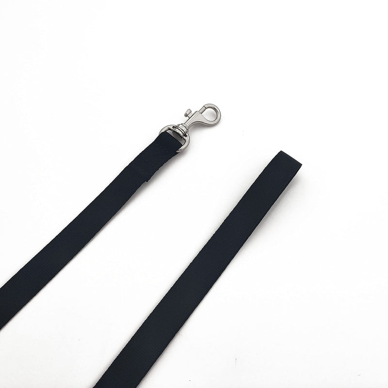 MCKhome 1.2M Soft Nylon Pet Leash Pet Walking Training Traction Leash Small Medium Dogs Cats Puppy Traction Rope Basic Pet Leashes (Black) Black - PawsPlanet Australia