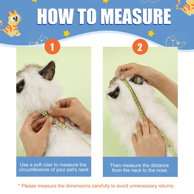 Cat Recovery Collar, Adjustable Pet Recovery Collar Protective Cat Cone Collar Soft Elizabethan Collar Prevent Cats Kitten from Licking Wounds(XS) (XS) - PawsPlanet Australia