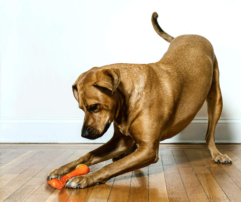 VESONNY Durable Dog Toys, dog chew toys for aggressive chewers, tough dog bones (Orange) - PawsPlanet Australia