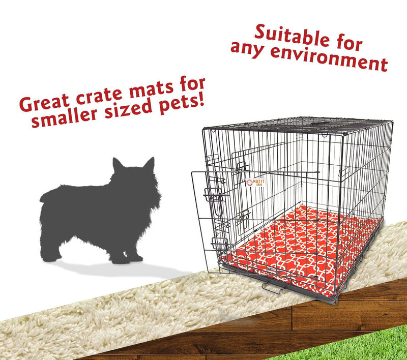 [Australia] - Majestic Pet 720570930858 Crate Dog Bed Mat, Links 24-Inch Red 