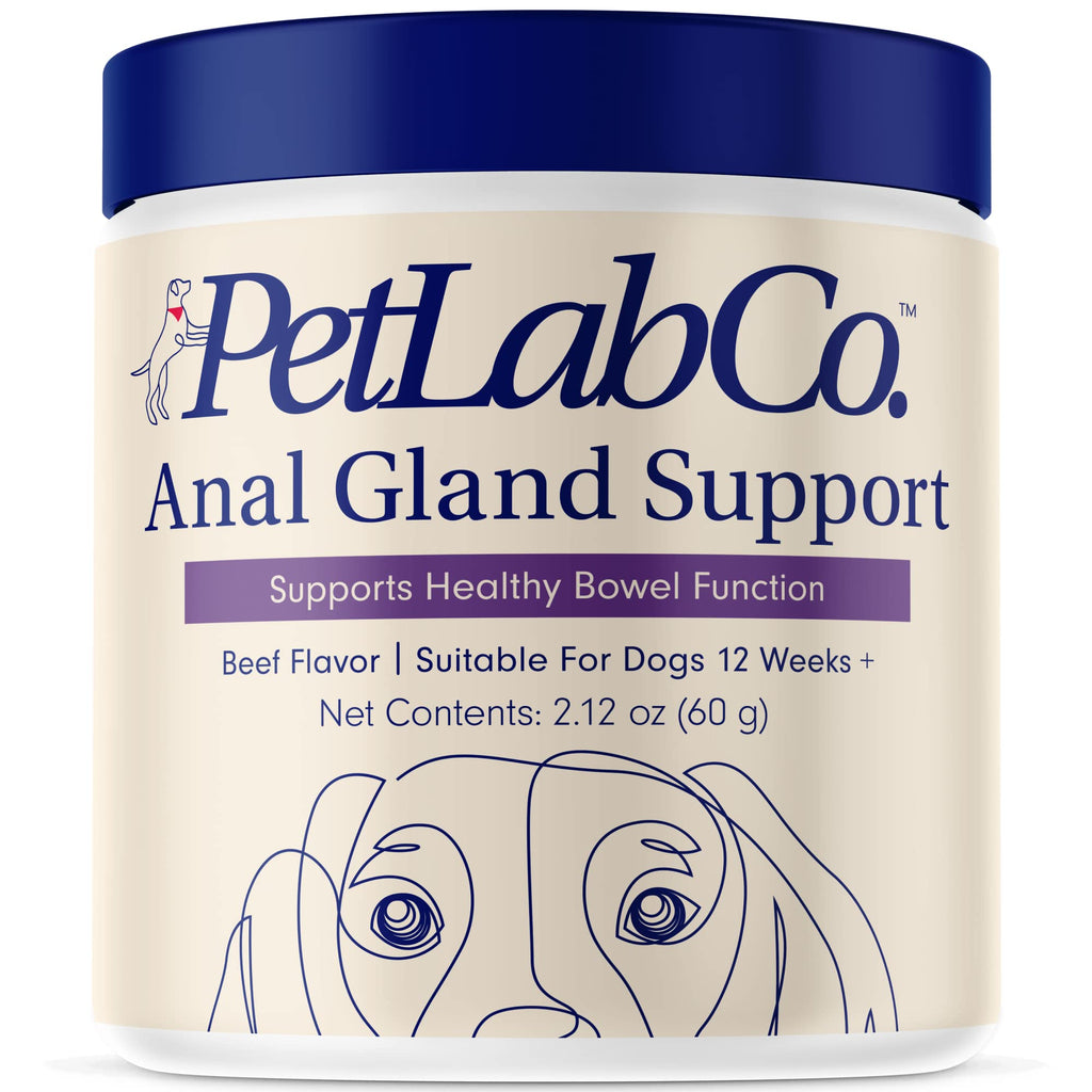 Petlab Co. Anal Gland Support – Target Scooting & Fishy Odor - Supports Anal Gland Health While Helping to Optimize Stool Consistency - Easy to Use Powder - PawsPlanet Australia