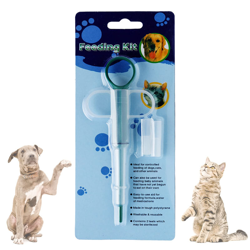 Havenfly 2 Pack Cat Pill Shooter, Pill Gun for Dogs, Baby Animal Feeding Kit with 2 Soft Silicone Tip for Feeding Small Animals - PawsPlanet Australia