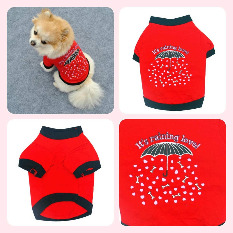 Yikeyo Set of 4 Dog Shirt for Small Dog Girl Puppy Clothes for Chihuahua Yorkies Bulldog Summer Pet Outfits Female Outfits Tshirt Apparel (4PC, Medium) Girl Dog Clothes Medium 4PC - PawsPlanet Australia