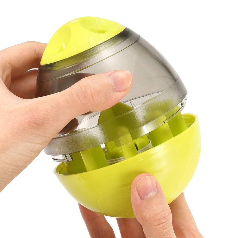 [Australia] - Cenme Dog or Cat Food Feeder,Food Dispensing Ball Toy,Puppy Slow Eating Bowl Funny Dog Foraging Toy,Interactive IQ Treat Ball for Dogs/Cats,Tumbler Design Green 