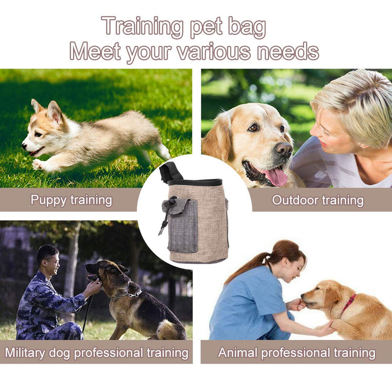 YUESEN Dog Treat Bag Pet Training Pouch with Adjustable Strip and Built-in dog waste bag dispenser, 2 Ways to Wear Dog Training Bag for Travel or Outdoor Use - PawsPlanet Australia