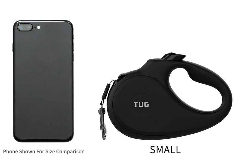 [Australia] - TUG 360° Tangle-Free Black Retractable Dog Leash Small 