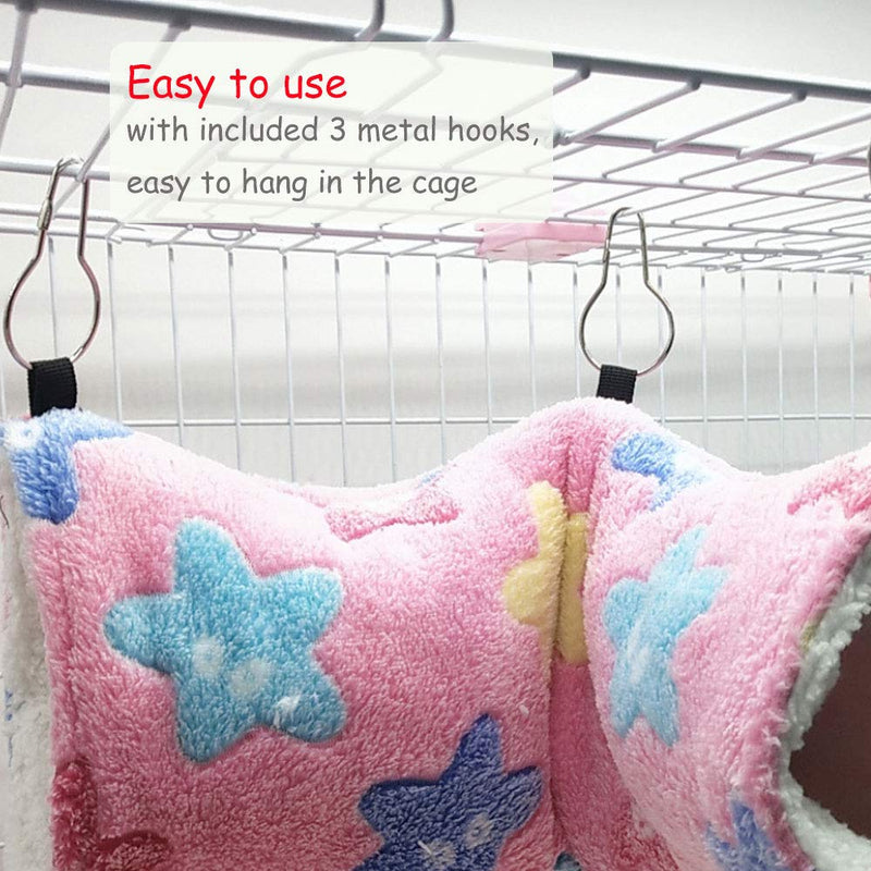 Oncpcare Hanging Tunnel for Small Animals, Hanging Hamster Toys, Sugar Glider Hammock Cage Accessories Bedding for Chinchilla Ferret Squirrel Guinea Pig Rat Playing Sleeping Brown - PawsPlanet Australia