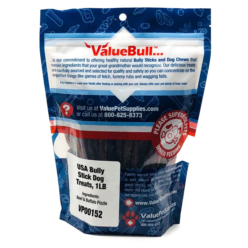 [Australia] - ValueBull USA Bully Sticks for Dogs, 6 Inch, 1 Pound 