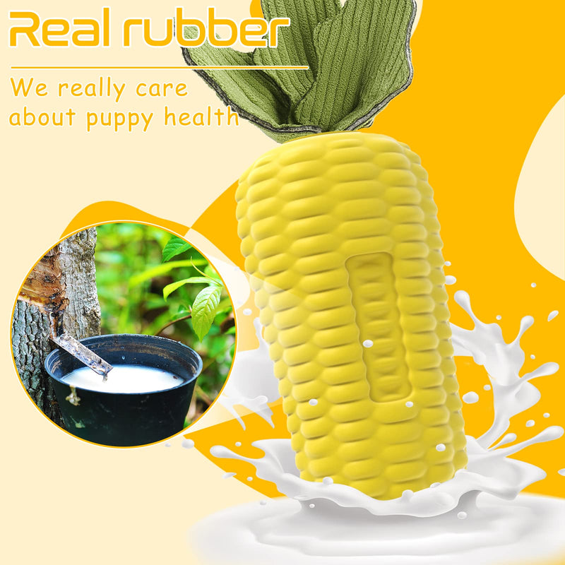 Rmolitty Dog Toys, Indestructible Durable Squeaky Dog Chew Toys, Tough Puppy Teething Toys for Small Medium Large Dogs (corn) corn - PawsPlanet Australia