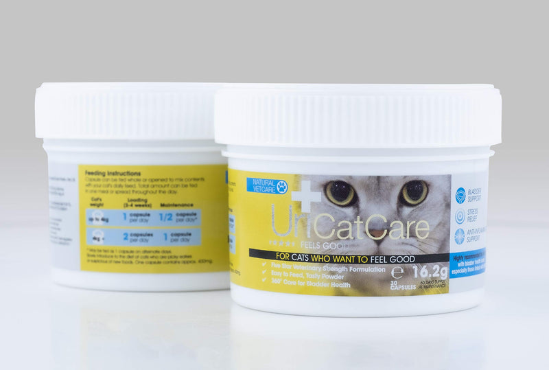 Natural VetCare UriCatCare Veterinary Strength Bladder Supplement for Urinary Health in Cats - PawsPlanet Australia