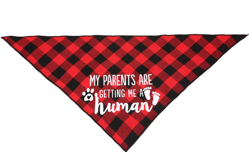 [Australia] - JPB My Parents are Getting me a Human,2 Pack Gender Reveal Dog Bandana 