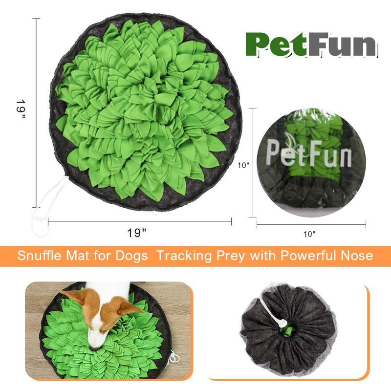 [Australia] - PetFun Snuffle Mat for Dogs, Dog Treat Dispenser Dog Toys for Large Small Dogs Nosework Mat for Dogs Treat Puzzle Dog Snuffle Feeding Mat Interactive Blue 