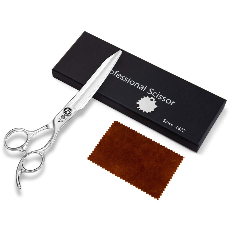 DRAGON RIOT 8.0" Professional Dog Grooming Scissors Pet Straight Cutting Shear Japanese Stainless Steel Razor Sharp Dog Scissors Hand Made D-8.0 inch cut shear - PawsPlanet Australia