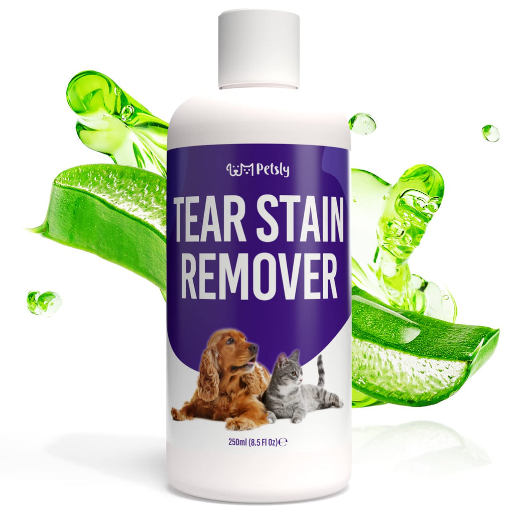 PETSLY Tear Stain Remover Dog Spray - Natural Eye Cleaner for Dogs and Cats for Gentle Eye Cleaning, Pleasant Tear Stain Remover for Dogs, Dog Eye Cleaner Dog Spray [250 ml] - PawsPlanet Australia