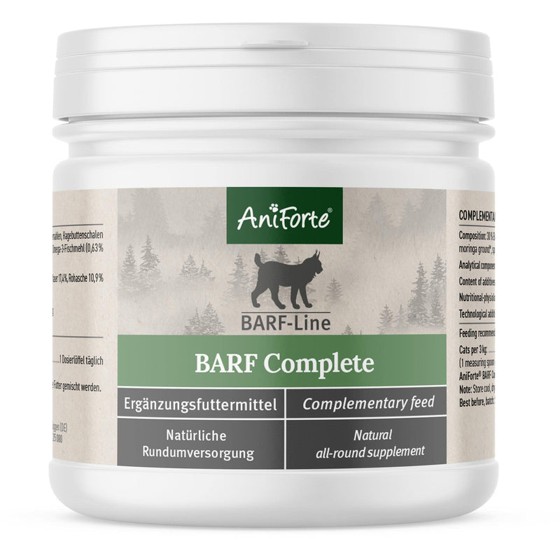 AniForte Barf Complete Cat 100g - Natural all-round care with Omega 3, brewer's yeast, taurine, rose hip, premium food additive for barfing, vitamins and minerals - PawsPlanet Australia