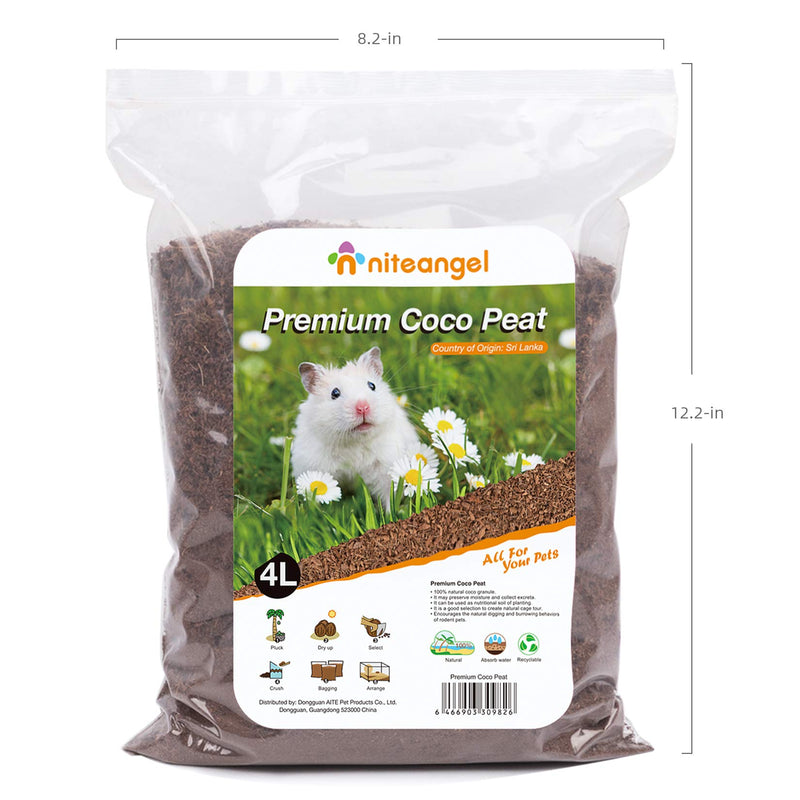 Niteangel Coco Peat & Chips Dry Digging & Burrowing Base for Rodent Pets - PawsPlanet Australia