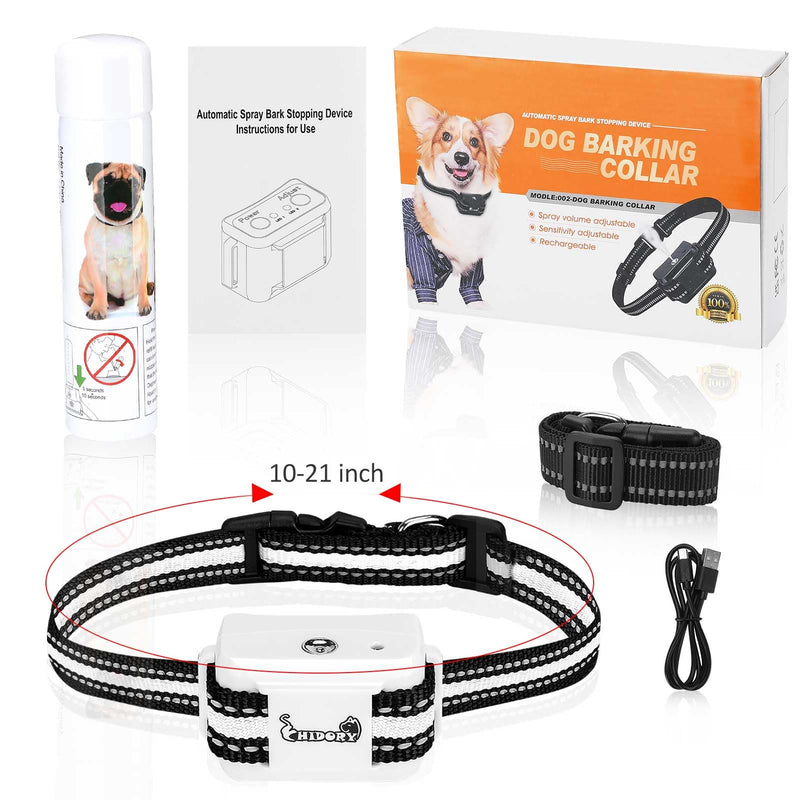 Citronella Bark Collar for Dogs, Spray Dog Training Collar 【1 Refill】 Citronella Dog Barking Collars, Safer Waterproof Anti Barking Collar White-1Refill - PawsPlanet Australia