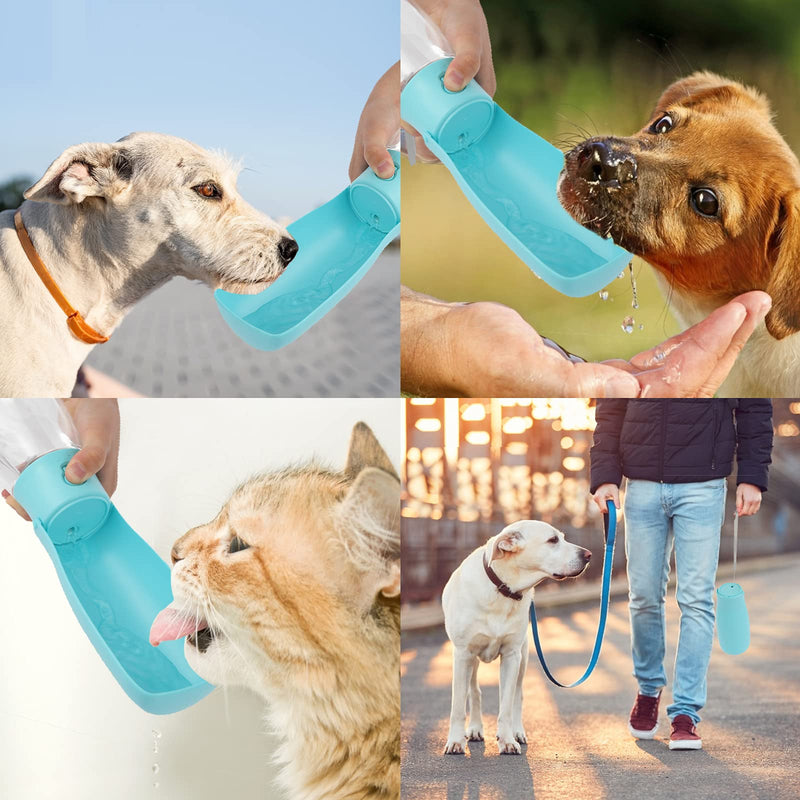 19OZ Large Capacity Foldable Dog Water Bottle Lightweight Portable Dog Water Bowl Dispenser for Small Medium Large Pet Water Bottles for Walking Hiking Travel Leak Proof Water Dispenser for Dog - PawsPlanet Australia