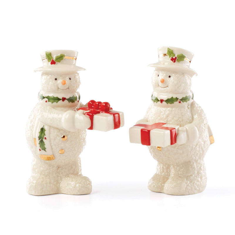 Lenox Happy Holly Days Snowman Salt & Pepper, 0.70 LB, Multi - PawsPlanet Australia