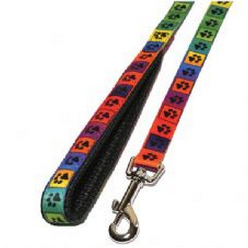 Rosewood Wag-n-Walk Lead Star, 3/4-inch, Black/ Hot Pink - PawsPlanet Australia